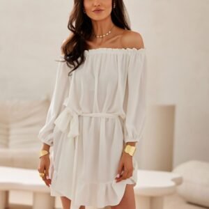 Sukienka Model Giulia EKR SUK0523 Ecru - Roco Fashion