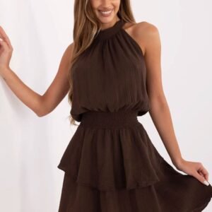 Sukienka Model MI-SK-920166.71P Dark Brown - Italy Moda