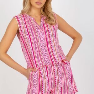 Bluzka Model D73771R11115A White/Pink - Fresh Made