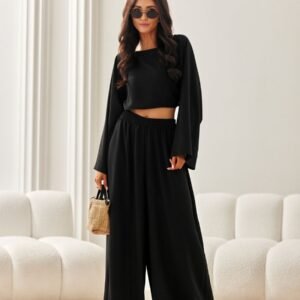 Spodnie Damskie Model Lara CZA SPD0046 Black - Roco Fashion