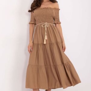 Sukienka Model MI-SK-A2609.96 Camel - Italy Moda