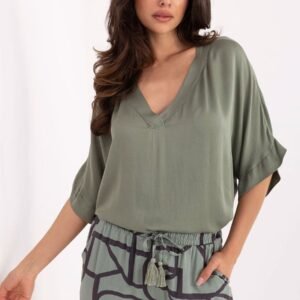 Bluzka Model TW-BZ-BI-3228.75 Khaki - Och Bella