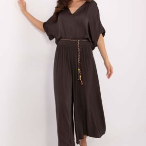 Spodnie Damskie Model TW-SP-BI-81733.14 Dark Brown - Och Bella