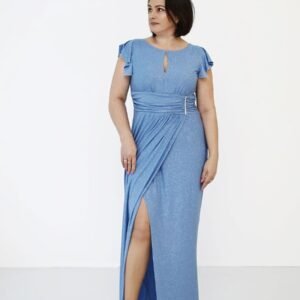 Sukienka Model Francesca Blue Połysk - Jersa