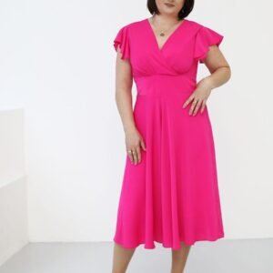 Sukienka Model Lamira Fuksja - Jersa