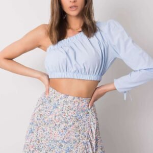 Bluzka Model 341-BZ-5267.04 Light Blue - Rue Paris