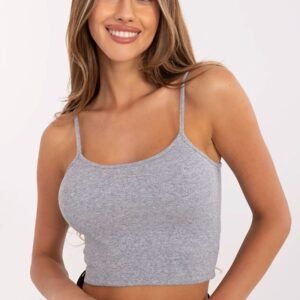 Koszulka Top Model RV-TP-6626.88 Grey - Rue Paris