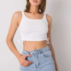 Koszulka Top Model RV-TP-6629.70 White - Rue Paris