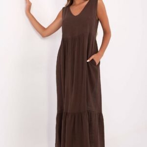 Sukienka Model TW-SK-BI-28007.63 Dark Brown - Och Bella