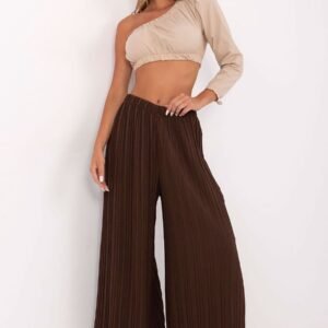 Spodnie Damskie Model MI-SP-A2432.71 Dark Brown - Italy Moda