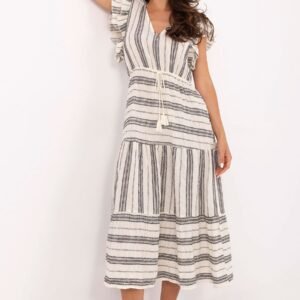 Sukienka Model TW-SK-BI-28760.97 White/Black - Och Bella