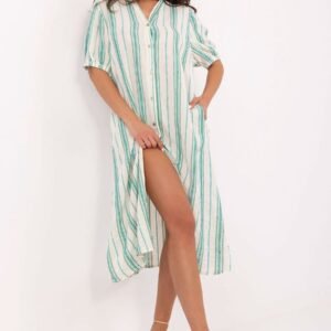 Sukienka Model TW-SK-BI-2451.84 White/Green - Och Bella