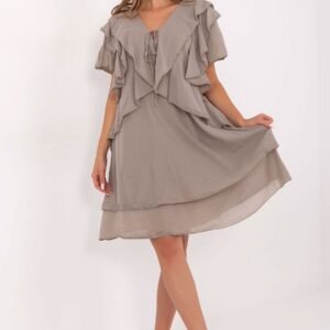 Sukienka Model MI-SK-102128.61 Dark Beige - Italy Moda