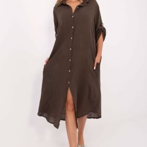 Sukienka Model TW-SK-BI-24135.81 Dark Brown - Och Bella