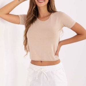 Bluzka Model 95-BZ-639012.30P Beige - Rue Paris