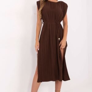 Sukienka Model DHJ-SK-21309.96 Dark Brown - Italy Moda