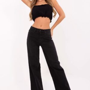 Spodnie Jeansy Damskie Model D85083BI62544B155 Black - Sublevel