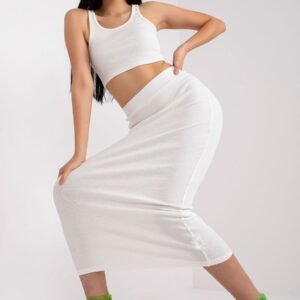 Spódnica Komplet Model RV-KMPL-7846.66 Ecru - Rue Paris