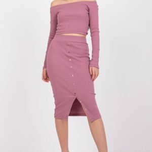 Spódnica Komplet Model RV-KMPL-7524.34 Dark Pink - Rue Paris