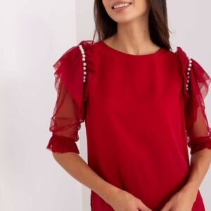 Bluzka Model LK-BZ-506682.26P Bordo - Lakerta