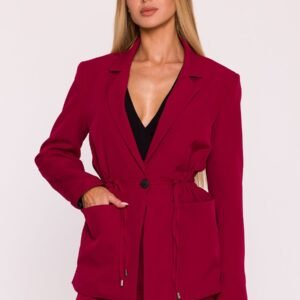 Marynarka Damska Model MOE873 Bordo - Moe