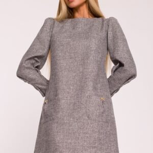 Sukienka Model MOE870 Grafit - Moe