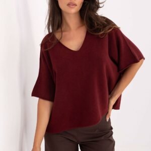 Sweter Damski Model IT-SW-2202.52 Bordo - Italy Moda