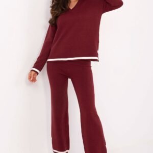 Spodnie Komplet Model IT-KMPL-99062.66 Bordo - Italy Moda