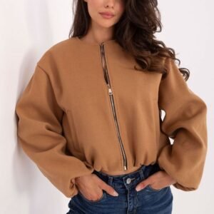 Kurtka Damska Model IT-KR-A8612.46 Camel - Rue Paris