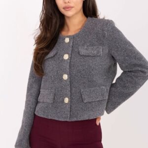 Żakiet Model IT-KR-FL9586.64 Dark Grey - Rue Paris