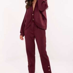 Spodnie Komplet Model IT-KMPL-9761.25 Bordo - Rue Paris