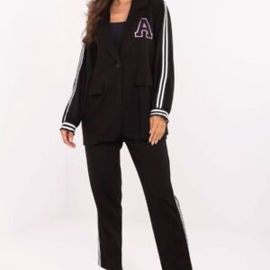 Spodnie Komplet Model IT-KMPL-9721.15 Black - Rue Paris