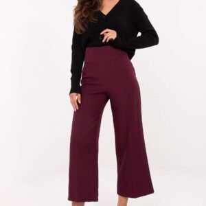 Spodnie Damskie Model IT-SP-FL9068.96 Bordo - Rue Paris