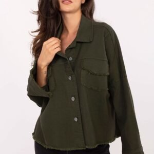 Koszula Damska Model IT-KS-FL5779.87 Khaki - Rue Paris