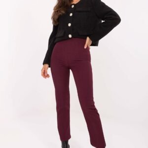 Spodnie Damskie Model IT-SP-FL9069.00 Bordo - Rue Paris
