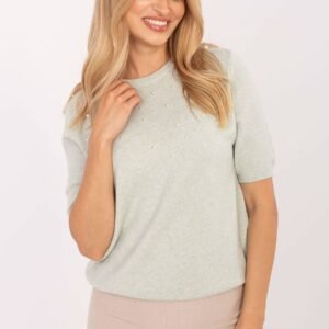 Sweter Damski Model PM-SW-PM-5059.15 Pistacja - Factory Price