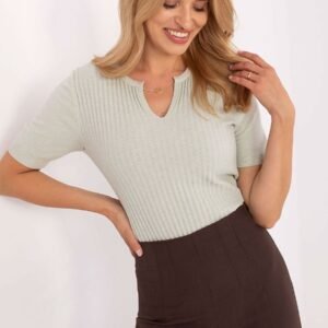 Sweter Damski Model PM-SW-PM-5053.39 Pistacja - Factory Price