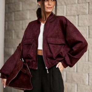 Kurtka Damska Model Vivara BOR KUR0032 Bordo - Roco Fashion