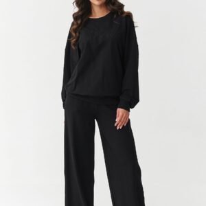 Spodnie Komplet Model M890 Black - Makadamia