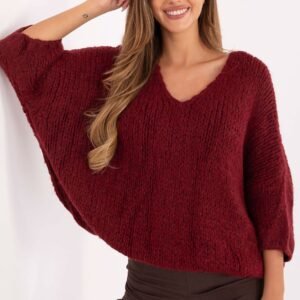 Sweter Damski Model IT-SW-7703.70 Bordo - Italy Moda