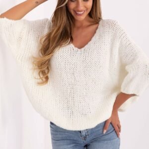 Sweter Damski Model IT-SW-7703.70 Ecru - Italy Moda