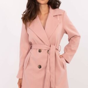 Płaszcz Damski Model IT-PL-A9590.85 Light Pink - Rue Paris