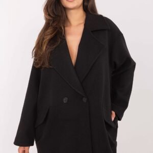 Płaszcz Damski Model IT-PL-A9582.86 Black - Rue Paris