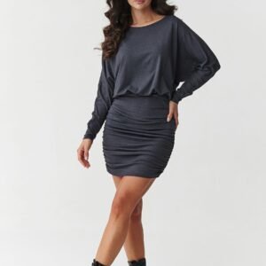 Sukienka Model M900 Antracyt - Makadamia