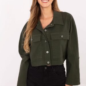 Kurtka Damska Model IT-KR-FL7029.72 Khaki - Rue Paris