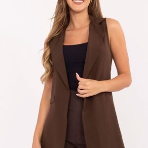 Kamizelka Model IT-KZ-FL5069.84 Brown - Rue Paris