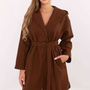 Płaszcz Damski Model IT-PL-A9587.00 Brown - Rue Paris