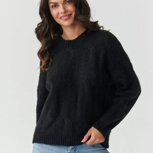 Sweter Damski Model S169 Black - Makadamia