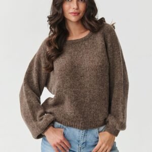 Sweter Damski Model S168 Mocca - Makadamia