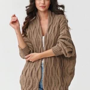 Sweter Kardigan Model S163 Cappuccino - Makadamia